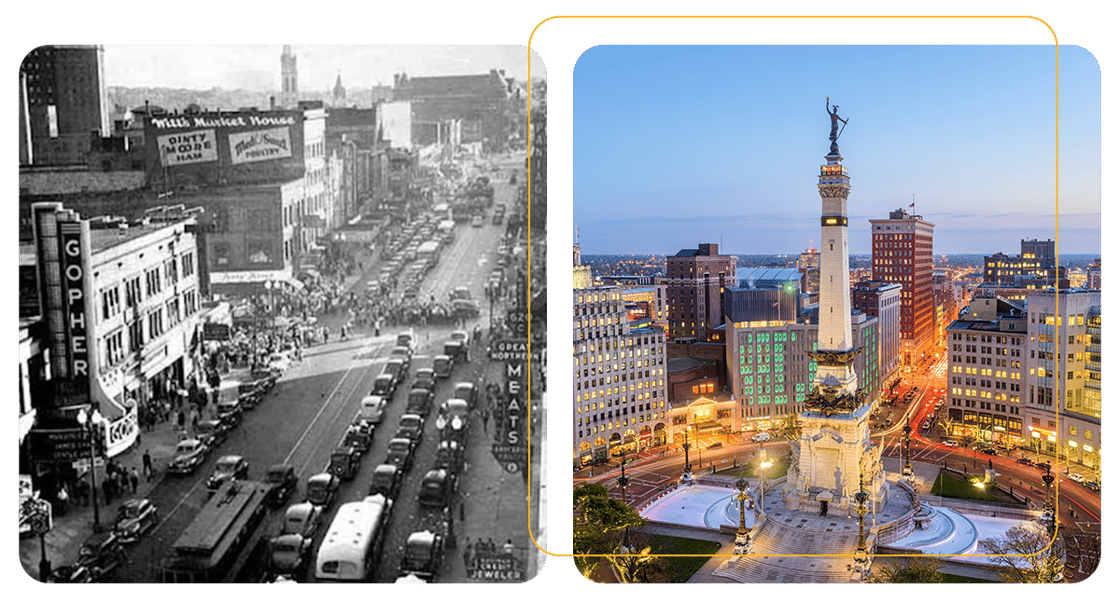 Cities – Minneapolis, 1941 vs Indianapolis, now